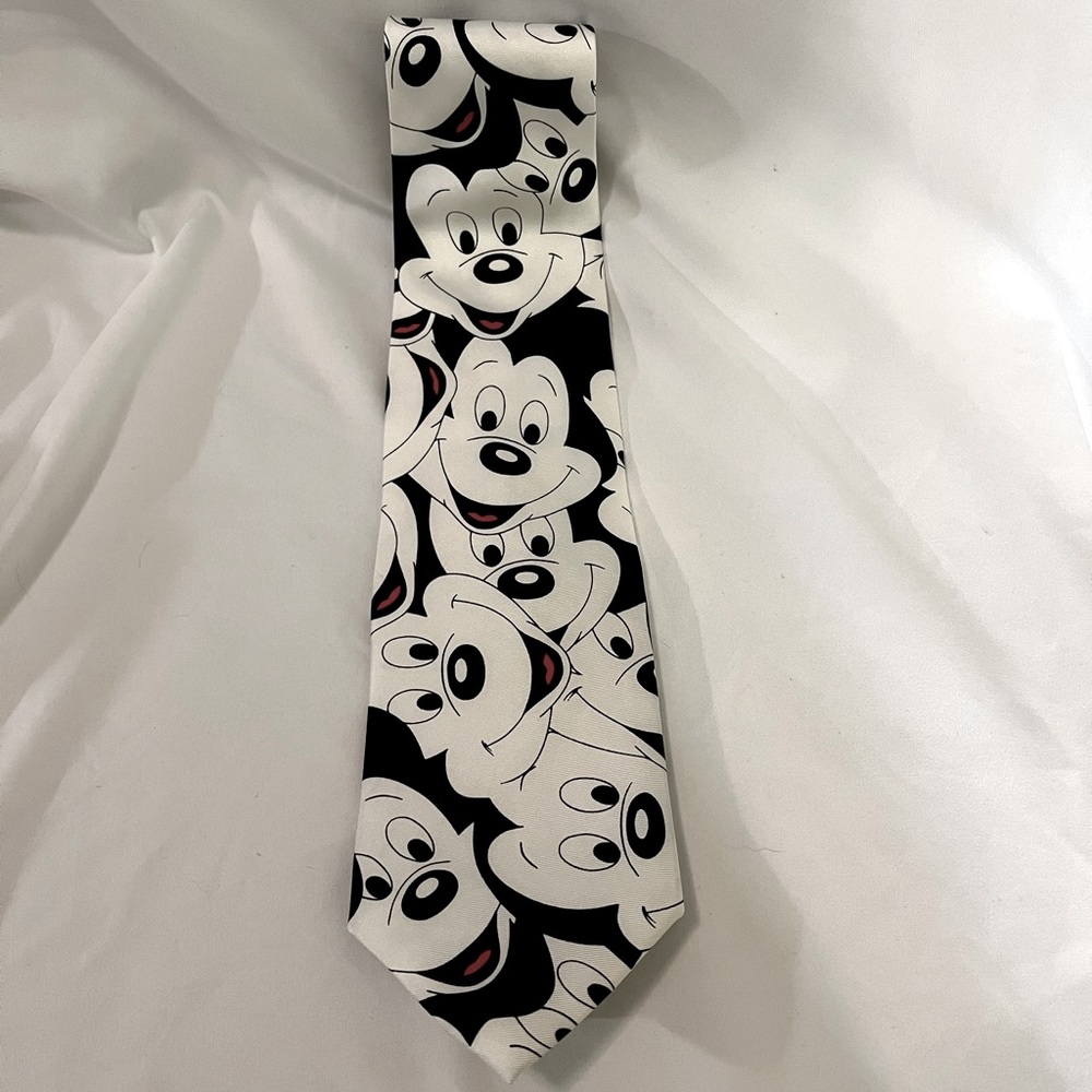 Vintage Disney Mickey Mouse Tue. Black and White. Made in USA.
